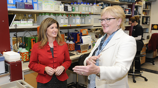 Minister Rona Ambrose and Dr. Lori West