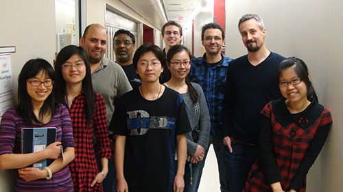 Dr. Jonathan Martin (second to the right) and his research team.