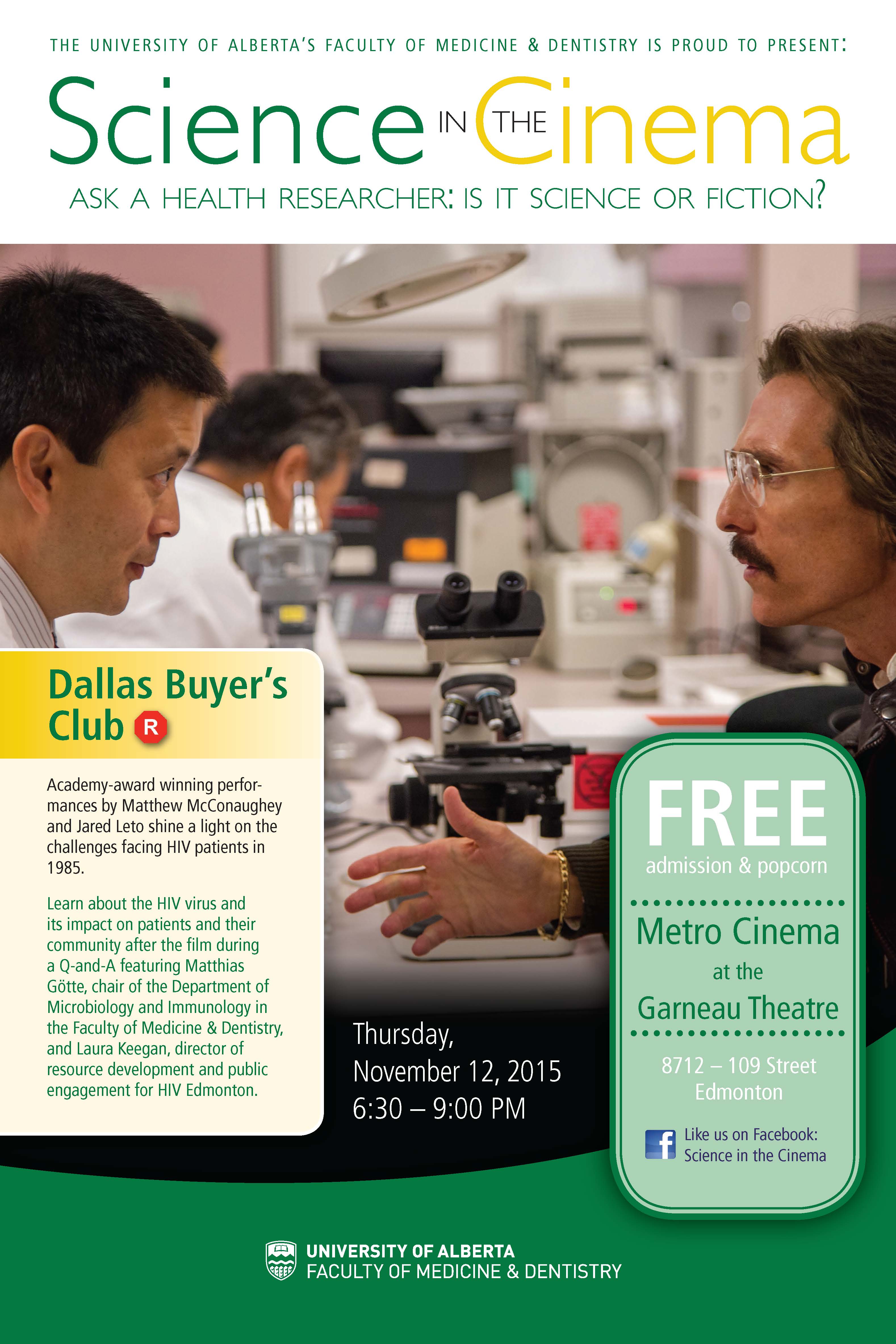 Science in the Cinema presents Dallas Buyers Club