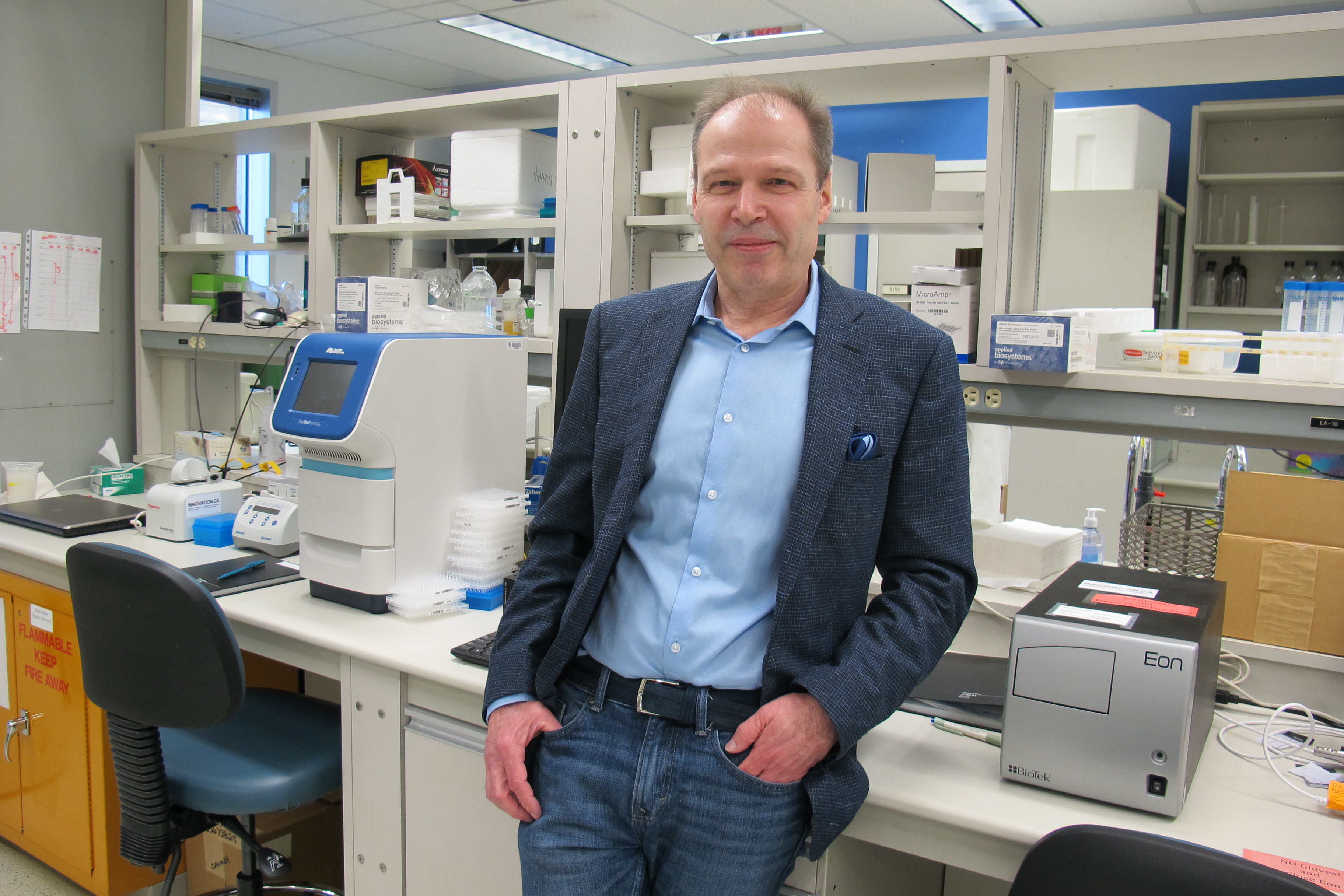 Richard Lehner in his lab